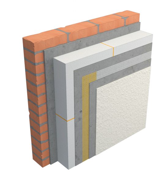 EIFS puede instalarse sobre ladrillo, bloques de cemento, hormigón, OSB, entre otros